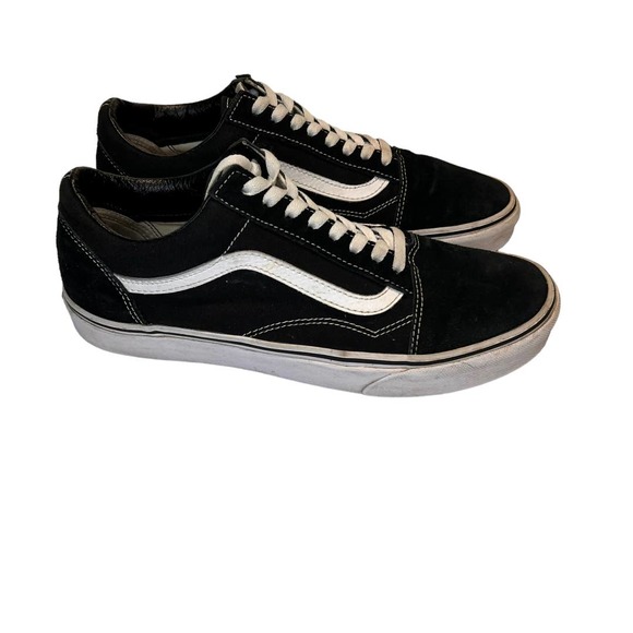 Vans Other - Vans Old Skool Skate Sneaker Shoes Mens Size 10 Classic Black & White Lace Up